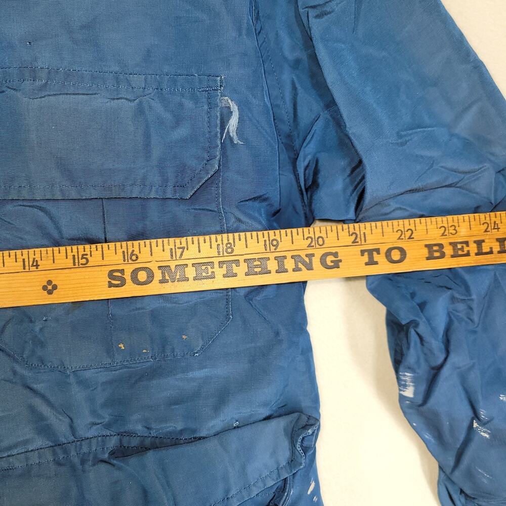 Vintage Woolrich Rain Jacket Medium Mens Windbreaker Zip Hooded Gorpcore Retro - Picture 5 of 16